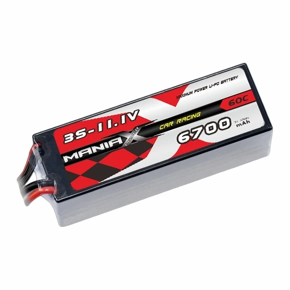 3S-11.1V 6700mAh 60C твърда батерия за състезателна кола