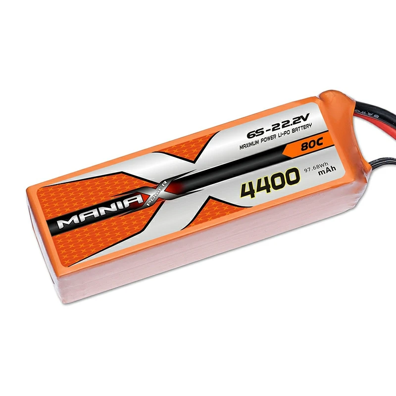 6S-22.2V 4400mAh 80C Lipo батерия