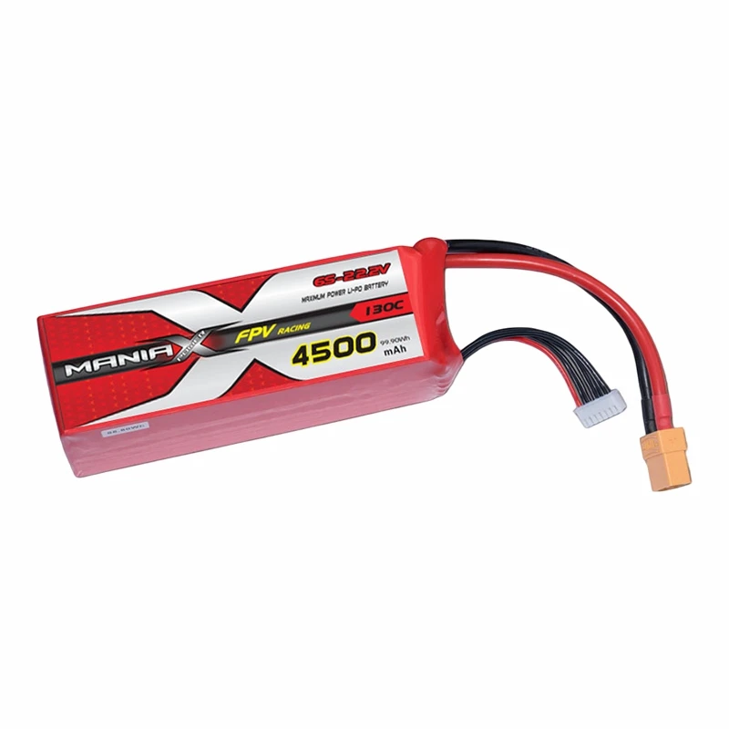 6S-22.2V 4500mAh 130C FPV Racing Lipo батерия